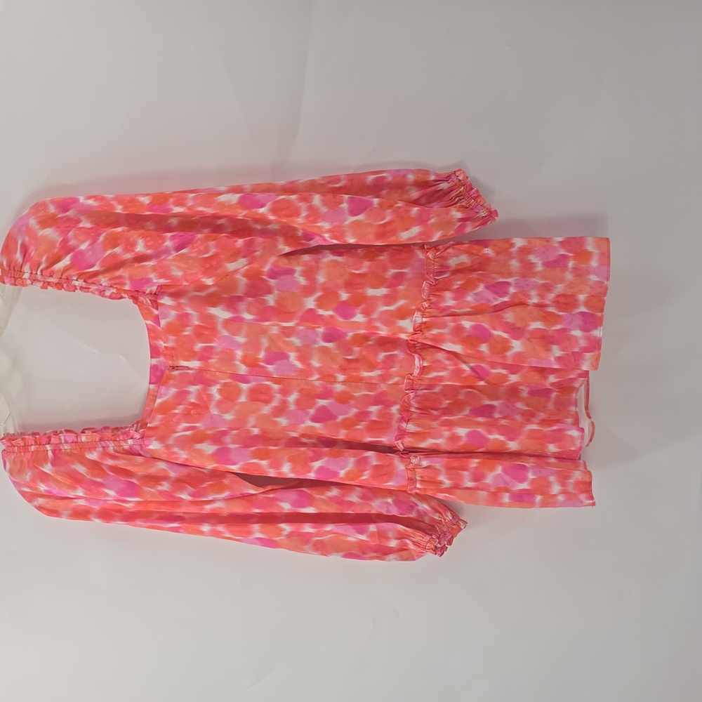 Amanda Uprichard Pink Floral Long Sleeve Dress - Picture 5 of 7